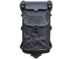 FANNISS Cassetta della Posta,Cassetta Postale a Muro - Cassetta Postale residenziale Vintage in ghisa - Cassetta Postale Resistente alle intemperie con Serratura Cassetta Postale Americana