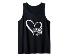 Cuore, barbecue, affumicare, barbecue, affumicare, barbecue, affumicare, barbecue Canotta