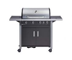 Enders barbecue a gas CHICAGO 4 K, con fornello laterale, 4 bruciatori e coperchio in acciaio inossidabile, con termometro, ampia superficie per grigliare, cucina grill, barbecue #8129630