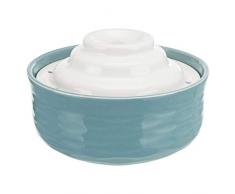 TRIXIE Fontana Vital Falls, Ceramica, 1,5 L/Ø 22 x 13 cm, Benzina/Bianco, 2,29 kg