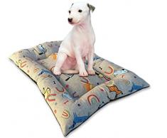 ZK ZuresKa Cuccia Cane Piccolo. Cuscino Cane. Cuscino Gatto. Letto per Cani. Tappetino o Materasso per Animali per Pavimento, Lavabile e Taglia S, 54x38 cm (Ideale anche per Cuccioli) (S, Arc_En_Ciel)