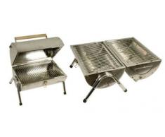 Urban Design mq Pieghevole in Acciaio Inox Valigia griglia Barbecue Grill BBQ