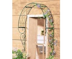 Mendler Arco Romantico Piante rampicanti a Parete 22x100x107cm Verde Scuro