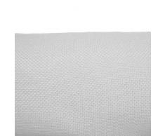 Arketicom Pacco da 4 Cuscini Artigianali Per Sedie Quadrati Con 2 Laccetti Antiscivolo Misto Cotone Poliestere Color Bianco cm 35x35x3 (cuscino quadrato sedia casa cucina giardino)