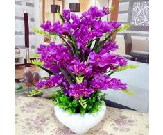 TOYHEART 100Pcs Semi Di Fiori Premium, Semi Di Phalaenopsis Fiore Di Orchidea Piante Bonsai Fioritura Multicolore Piantine Da Giardino Per Interni Allaperto Per La Casa Rose Red