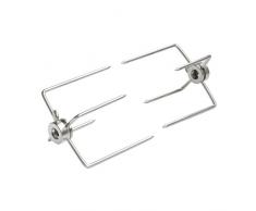 Onlyfire 6007 forchetta di Carne in Acciaio Inossidabile per Barbecue girarrosto spiedo Diametro 8 mm,2 Pezzi