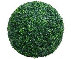 XONE Bosso Luxury Artificiale Diametro 48cm | Palla Sfera Artificiale | Buxus Cespuglio Foglie Verdi in PVC
