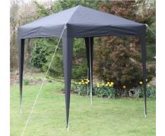 Airwave Gazebo Nero Apertura a Scatto 2m x 2m