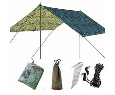 n/a Grande amaca impermeabile pioggia Tenda per fly Tenp Tarp Leggero Portable Impermeabile RIPSTOP Piegabile facilmente Piega protezione da sole Protezione