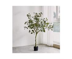 AA- Simulazione Fiore falso Piante in vaso, Artificiale Grande pavimento Arbusto Decorazione della casa di plastica Paesaggio Accessori per piante Impermeabile non tossico 0626 ( Size : S )