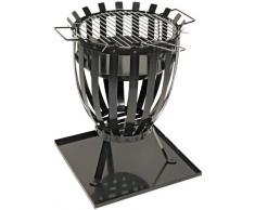 LANDMANN 11760 Barbecue Firewood Black barbecue - Barbecues & Grills (Barbecue, Firewood, 35.5 cm, 6 person(s), Grate, Black)