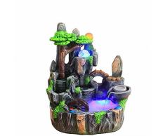 GYBJ Fontana di rockery Feng Shui palla serbatoio di pesci fortunati Casa interni bonsai ornamenti creativi,F,Taglia unica