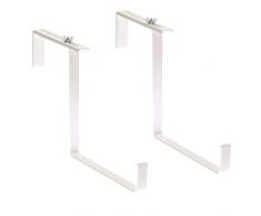 Supporto per fioriera da balcone – fioriera colorata per una perfetta atmosfera estiva – Made in Germany Supporto per fioriera in bianco da applicare su ringhiere rettangolari – per casse fino a 20 cm