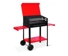 Artigian Ferro 501.b Barbecue a Carbonella Completo di Griglia per La Cottura, Nero, 60x40x20 cm