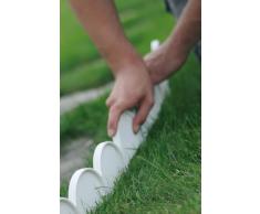 Prosperplast - Cordolo da giardino, colore: bianco, 10 m, di plastica resistente