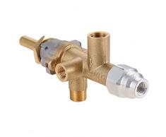 Hicello Stufa a gas e per esterni, radiatore di ricambio, controllo del gas, valvola di sicurezza propan lpg, valvola di sicurezza