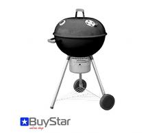 Barbecue tondo con coperchio, dimensione 70x58x102cm Ø58cm