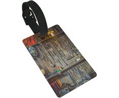 Strumenti vintage appesi a una parete in un capanno degli attrezzi o in unofficina 2 etichette per bagagli in PVC per PC Privacy Cover Etichette per bagagli in silicone Etichette per valigie da via