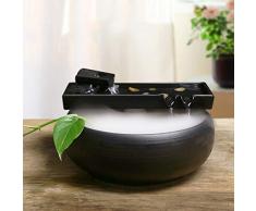 YXYOL Ceramica Sono dotate di Acqua Fontana Desktop Acqua, Zen Fontana Interna Fontana di Acqua per Giardino Feng Shui Ornamenti Indoor Indoor Fontana Serbatoio Fish Tank