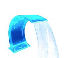 Fontana a cascata colorata, fontana a LED in acrilico con telecomando, fontane per piscine fuori terra, CE/FCC