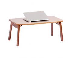 Tavolino Divano con Ruote Tavolo Scrivania portatile pieghevole, tavolo da studio dormitorio per studenti portatili, utilizzabile da adulti e bambini, adatta per letto, divano, due dimensioni, legno m