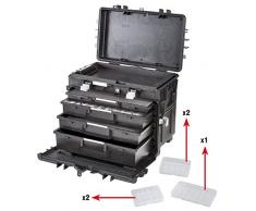 Gt-line ALL.IN.ONE - Carrello porta-utensili con minori cassetti vano in polipropilene (esterno 581 x 381 x 455 mm)