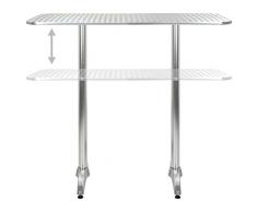 Tavolo alto da bar rotondo alluminio altezza regolabile 70-110 cm /Ø 60 cm