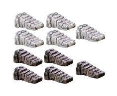 Scale in Miniatura Scale in Resina Micro Paesacco: 24 PZ Giardinaggio Giardino Giardino Giardino Paesaggistica Ornamenti Fata Giardino Decorazione Decorazione Accessorio