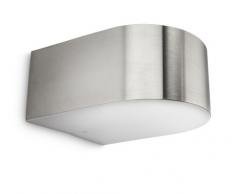 Philips 171814716 Lampada da Parete da Esterno Up & Down, Acciaio Inox, 15W, E27