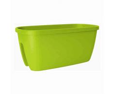 FIORIERA A SELLA PER RINGHIERA CITY CM 60x30 VERDE - EMSA