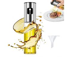 So Homey - Spruzzino Olio per friggitrice Aria in Vetro Alimentare e Acciaio Inox, Nebulizzatore Olio Spray per friggitrice ad Aria BPA Free, Spruzzatore Olio Facile da Pulire, Oliera Spray 100Ml
