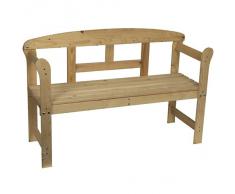 Spetebo - Panca da giardino in legno massiccio di abete naturale