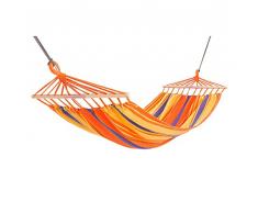 SMSOM Amaca Pieghevole - Amaca Morbida Tessuto di Cotone in Tela con Cinturini ad Albero-Amaca Portatile con Sacchetto Stradale for Patio Portico Giardino Cortile Giardino, allaperto/Indoor - arcob