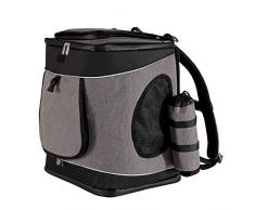Dibea Zaino per Cani Borsa per Trasporto Cani Borsa per Animali Grigio/Nero
