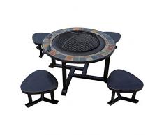 FQCD Barbecue portatile, Spessa snodo Grill, esterna del carbone di legna Griglia for barbecue for acciaio inossidabile Griglia for barbecue for Shish campeggio portatile di cottura piccola griglia pi