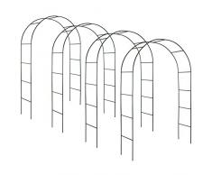 TecTake Arco giardino in ferro per rampicanti Arco per rosa decorationi | - disponibile in diverse quantità- (4 Pezzi | no. 402661)