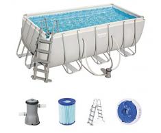 Bestway Best Way Piscina Power Steel Frame Rettangolare Cm. 412X201X122, cap. 8,124