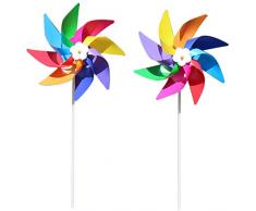 Girandola Decorativa Con Coccinella - Giochi Da Esterno Per Bambini, H 85 Cm, Colorata - Foto 6