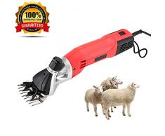 Kmgjc 900W Trinciatrice elettrica ad Alta Potenza per Fader Elettrico 6 velocità di Taglio a cesoia elettrica per rasatura di Lana a cesoia,13 Tooth Curved Knife