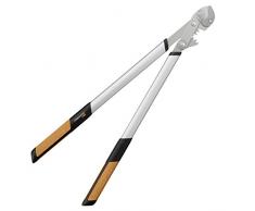 Fiskars Troncarami a incudine Quantum per legno secco e duro, Diametro di taglio: 5,5 cm, Lame in acciaio temprato con rivestimento antiaderente, Lunghezza: 80 cm, Nero/Arancione, L109, 1001437