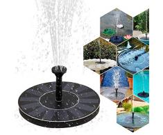 Fontana a energia solare con pompa per laghetto con monocristallini da 1,4 W, a energia solare, fontane a zampillo per laghetti artificiali, per laghetti da giardino