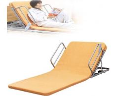 Schienale Letto Elettrico, Schienale Sit-up Regolabile Portatile Tubi in Acciaio Inossidabile e Tessuto Traspirante Schienale per Disabilità Supporto Letto per Collo Testa e Supporto Lombare
