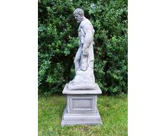 Grande Hercules su colonna, decorazione da giardino in pietra Scultura/Statua/