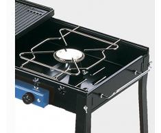 BARBECUE A -- a gas metano -- CON 1 PIASTRA IN GHISA RIGATA + 2 FORNELLI MODELLO COMBINATO ART 92