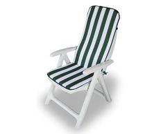 Relax Righe Maratex Cuscino Copri Sedia da Giardino 45x90 MOD Verde