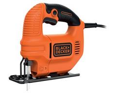 BLACK+DECKER KS501-QS Seghetto Alternativo Compatto In Cartone + 1 Lama, 400 W, Arancione/Nero, ‎19 x 7.8 x 29.2 cm, 1.65 Kg