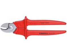 KNIPEX 95 06 230 Cesoia per cavi isolati, rivestiti in resina termoplastica, collaudati VDE 230 mm
