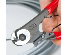 KNIPEX 95 61 150 Cesoia per tiranti flessibili rivestiti in resina sintetica 150 mm