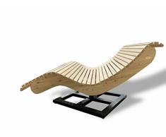 Sdraio girevole Tegernsee 120 cm sdraio da giardino relax doppio lettino in legno Made in Bavaria