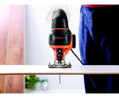 BLACK+DECKER KS801SE-QS Seghetto Alternativo AUTOSELECT ad Azione Pendolare in Cartone + 1 Lama, Orange/Noir, 550W